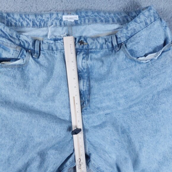 Good American Jeans Women's 16 (W42xL33) Light Wash Denim High Rise Distressed - Picture 4 of 13